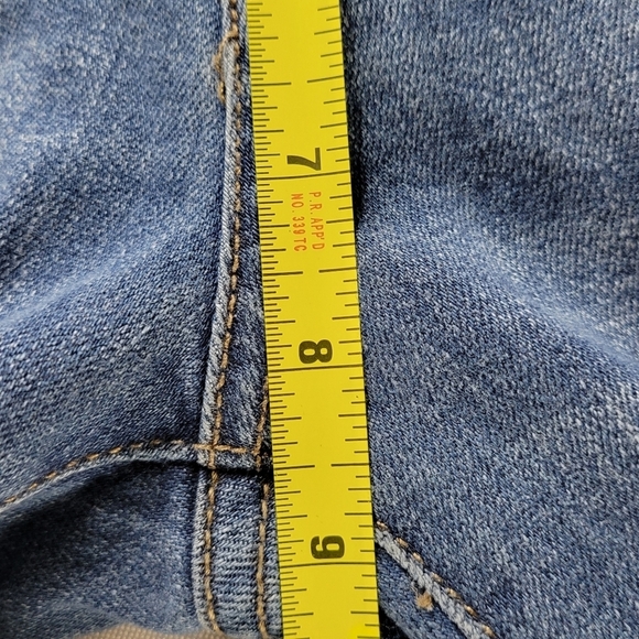 DL1961 Riley Boyfriend Jeans Size 27 30X29 Blue Distressed Mid Rise Stretch - Picture 13 of 15